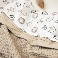 Dekens*Meyco wiegdeken wafel beige