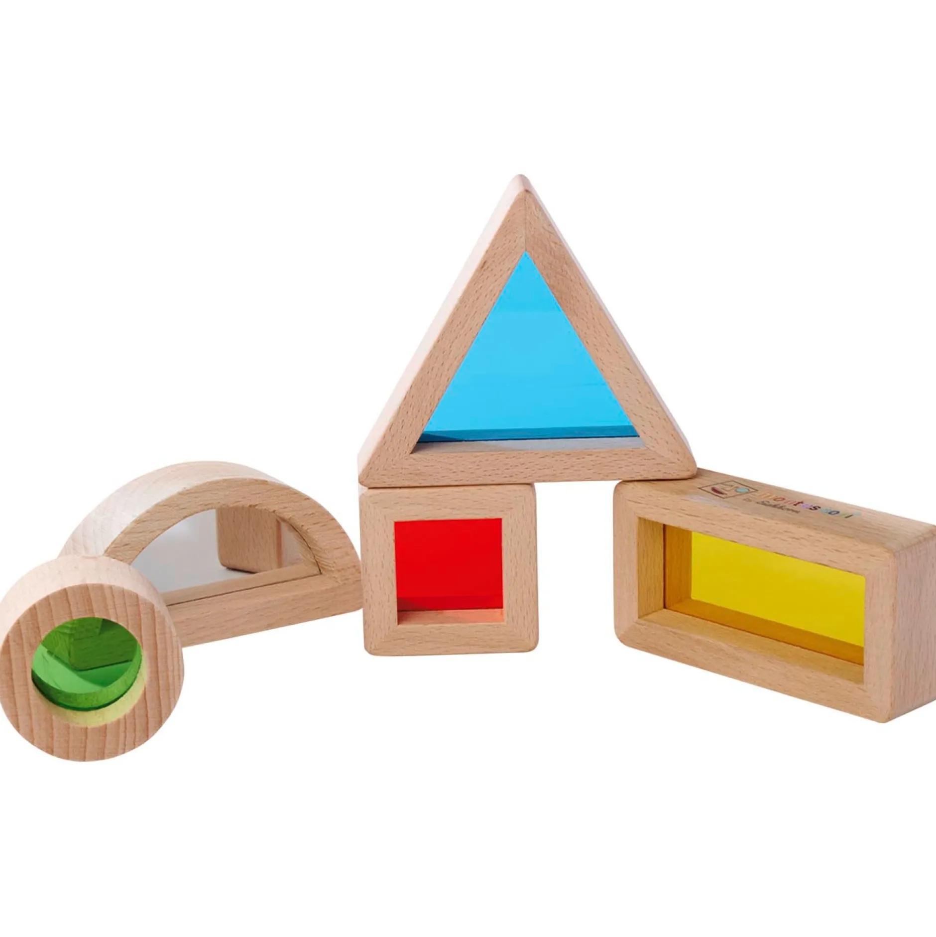 Bouwspeelgoed*Montessori blokken window bricks Multi