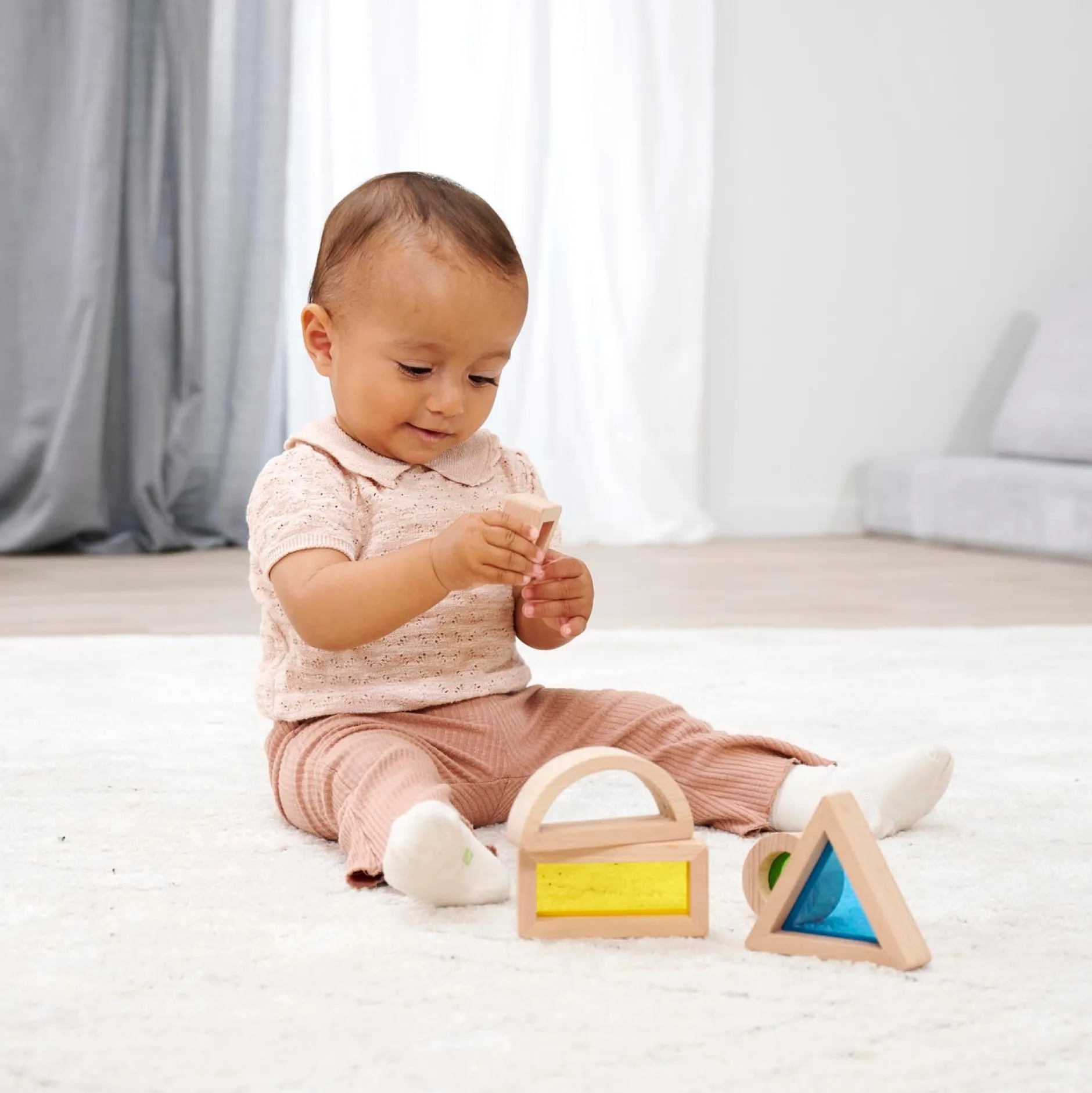 Bouwspeelgoed*Montessori blokken window bricks Multi