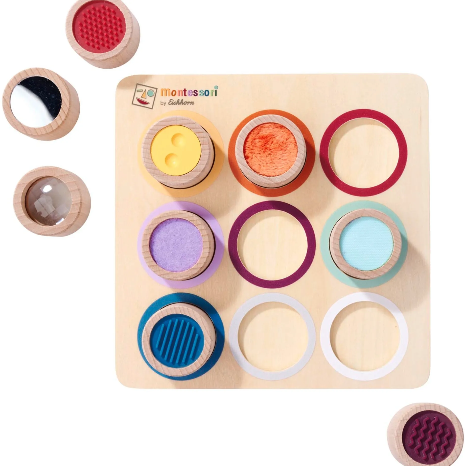 Puzzels*Montessori losse vormen en figuren touch board Multi