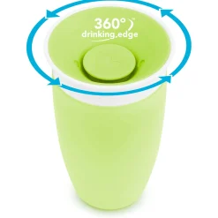 Drinkbekers*Munchkin drinkbeker Miracle 360 graden - 296 ml 12+ maanden groen