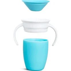 Drinkbekers*Munchkin drinkbeker miracle 360 graden 207ml 6+ maanden blauw