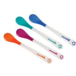 Kinderbestek*Munchkin lepels warmtegevoelig 4 stuks 3+ maanden multi
