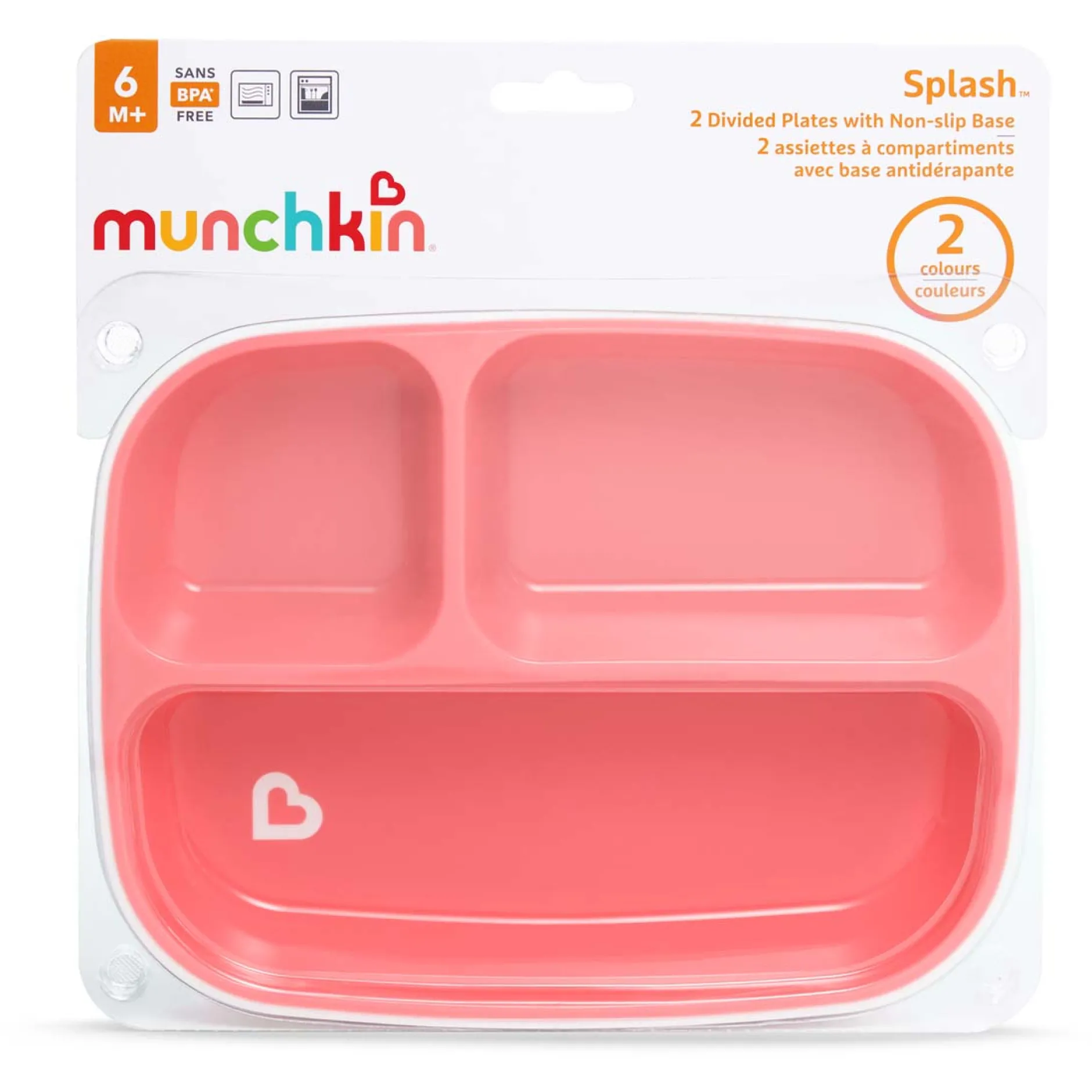 Kinderborden*Munchkin vakjes bord 2 stuks multi