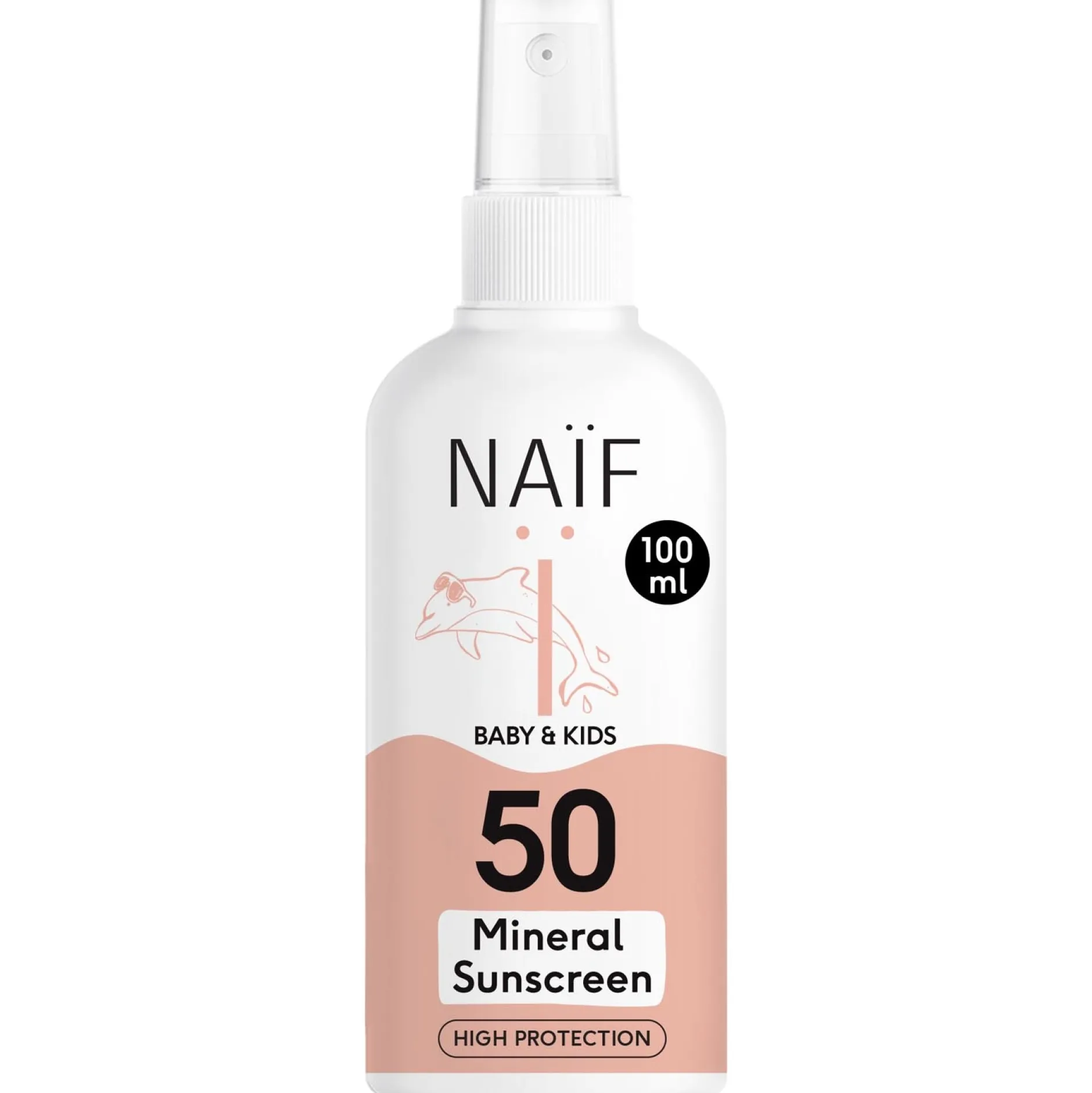 Huidverzorging*Naif Naïf Minerale Zonnebrandspray voor Baby & Kids Factor 50 100ML