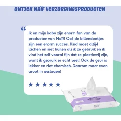 Billendoekjes*Naif Naïf Plasticvrije Lotion Billendoekjes 8 pack