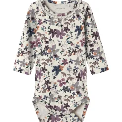 Shirts & Blouses|Shirts & Blouses*Name It baby body lange mouwen all over print beige Light Brown Melange