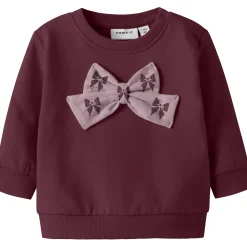 Truien & Vesten|Shirts & Blouses*Name It baby sweater lange mouwen effen rood Winered