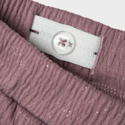 Broeken & Leggings|Broeken & Leggings*Name It peuter broek flared effen paars Dark Mauve Purple