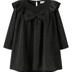Jurken & Rokken|Jurken & Rokken*Name It peuter jurk lange mouwen effen zwart Black