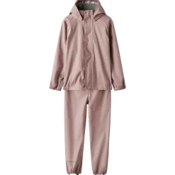 Jassen|Jassen*Name It peuter regenpak lange mouwen effen roze Mid Mauve Purple