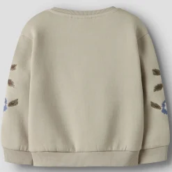 Truien & Vesten|Truien & Sweaters*Name It peuter sweater lange mouwen printopdruk beige Beigebrown