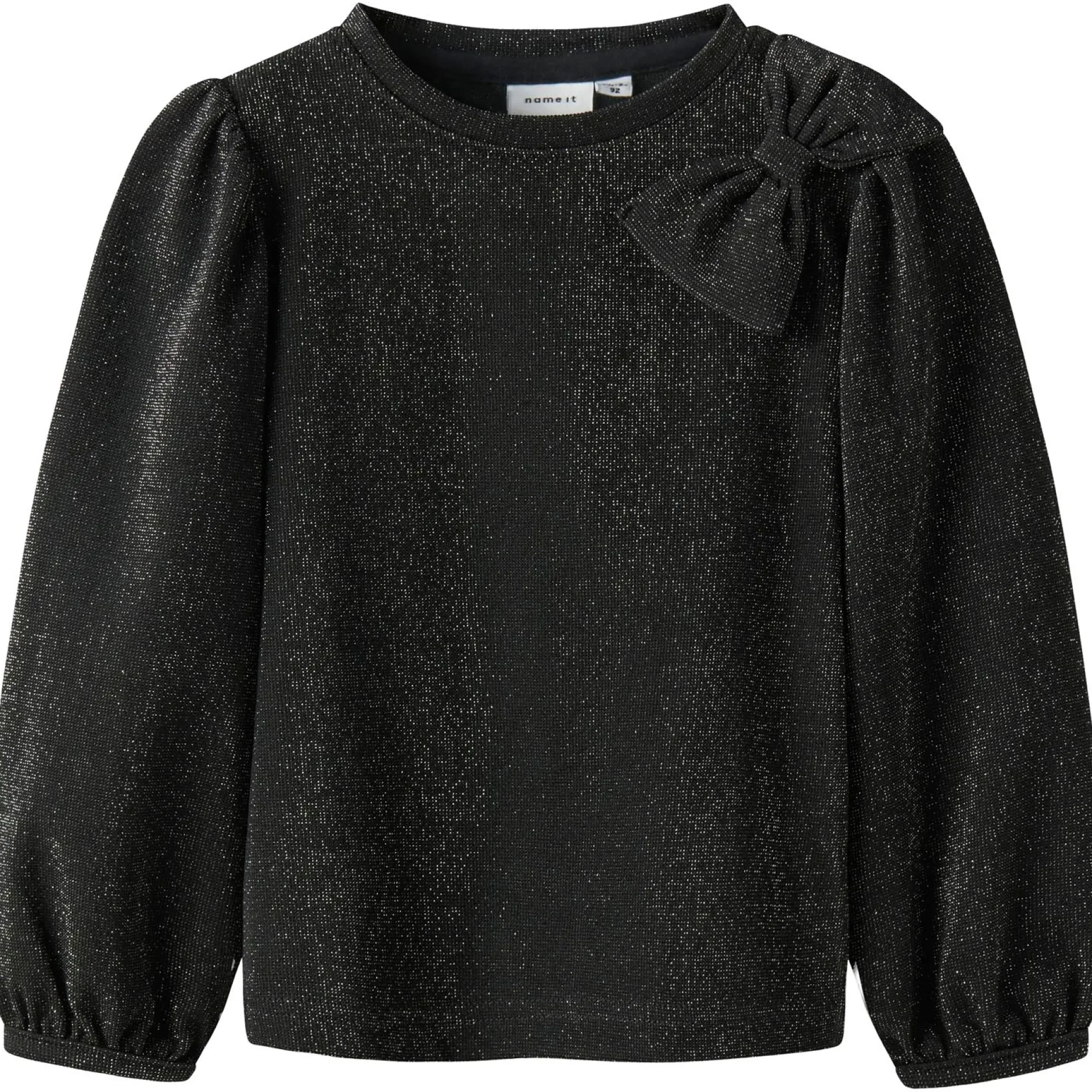 Truien & Vesten|Shirts & Blouses*Name It peuter trui lange mouwen effen zwart Black