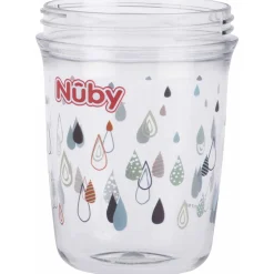 Drinkbekers*Nuby Nûby 360 graden Wonder Cup met handvatten 240ml grijs