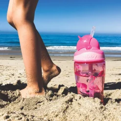 Drinkbekers*Nuby Nûby Flip-it rietjesbeker 18+ maanden roze