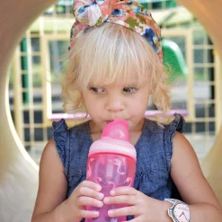 Drinkbekers*Nuby Nûby Flip-it rietjesbeker 18+ maanden roze