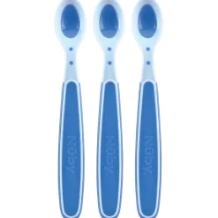 Kinderbestek*Nuby Nûby warmtegevoelige lepeltjes blauw