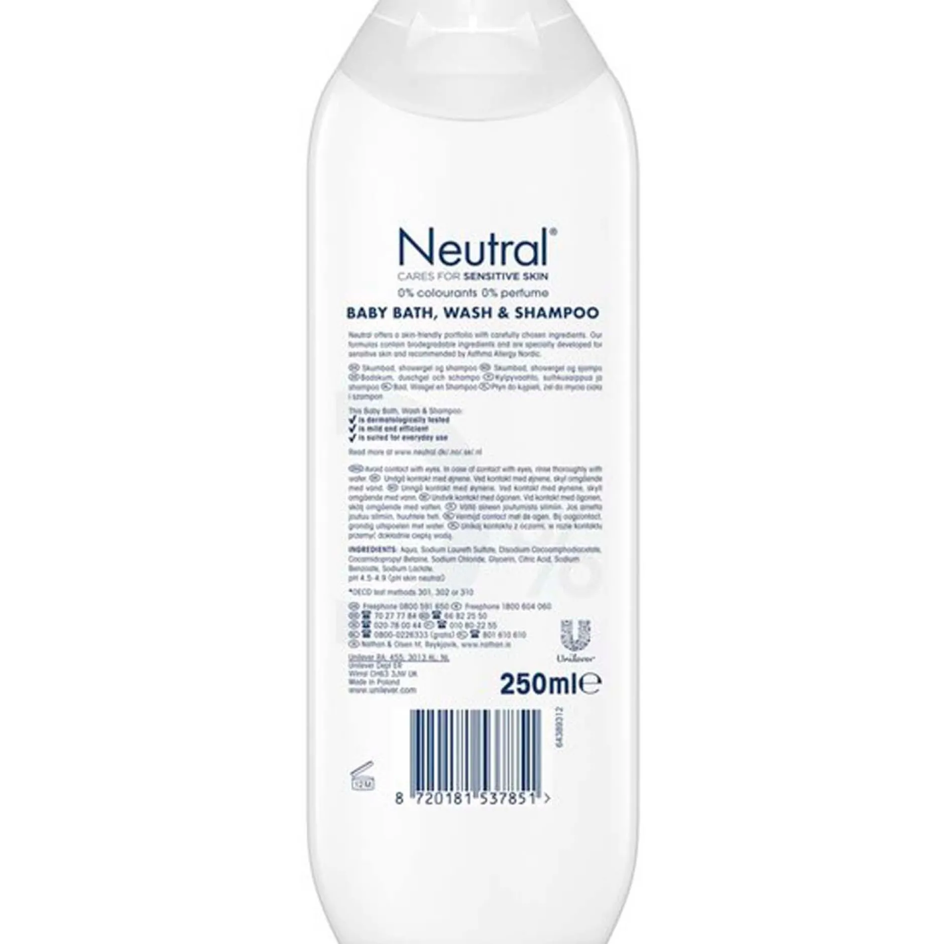 Huidverzorging*Div. Merken Neutral baby wasgel