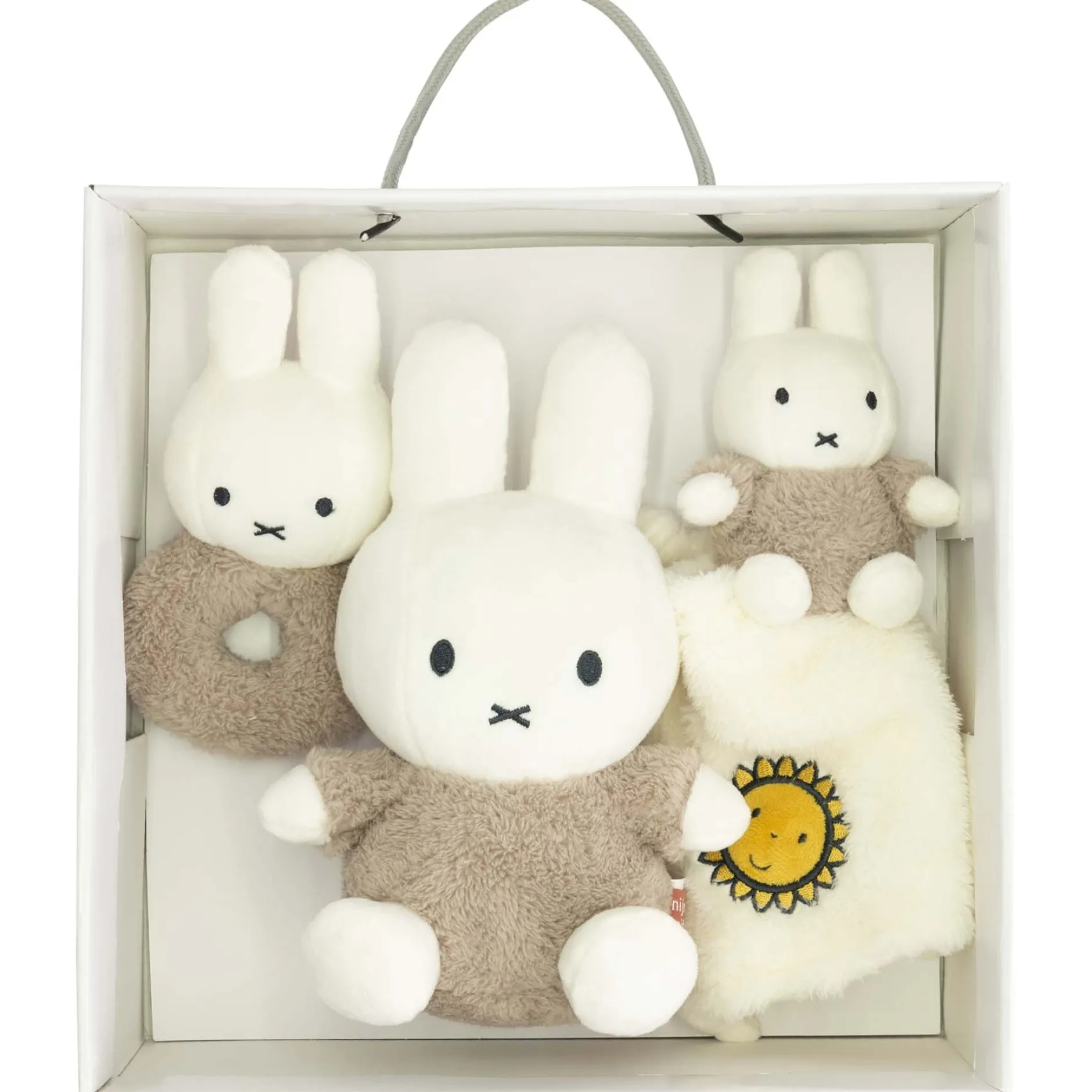 Feestartikelen|Kraamcadeaus*Nijntje giftset fluffy Taupebrown
