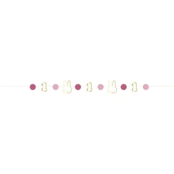 Feestartikelen*Haza original Nijntje hoera 1 jaar stoel slinger Pink