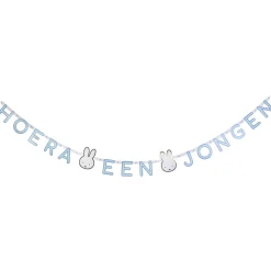 Feestartikelen*Haza original Nijntje hoera een jongen slinger Blue