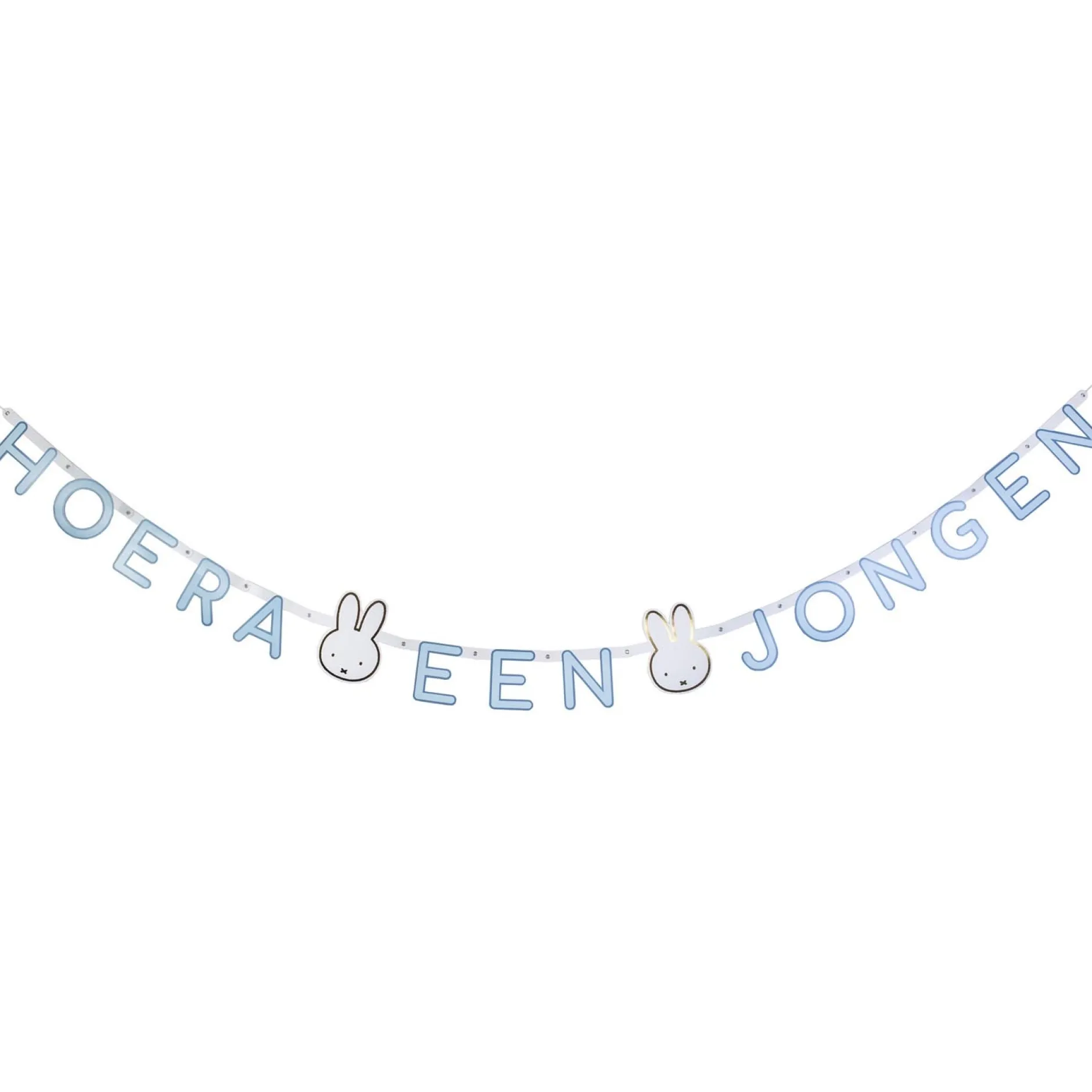 Feestartikelen*Haza original Nijntje hoera een jongen slinger Blue