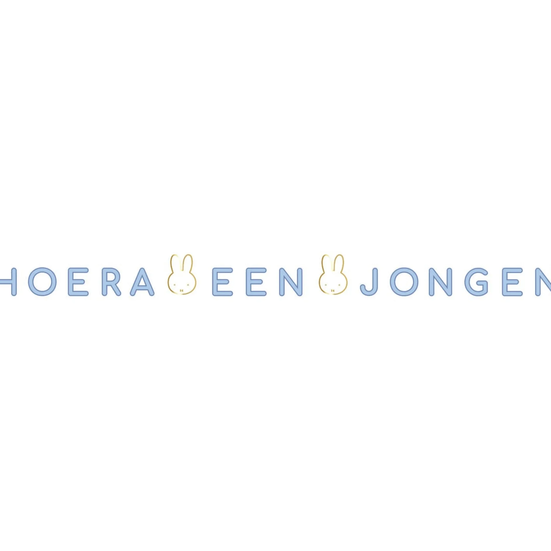 Feestartikelen*Haza original Nijntje hoera een jongen slinger Blue