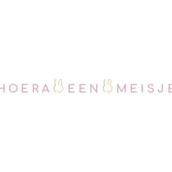 Feestartikelen*Haza original Nijntje hoera een meisje slinger Pink