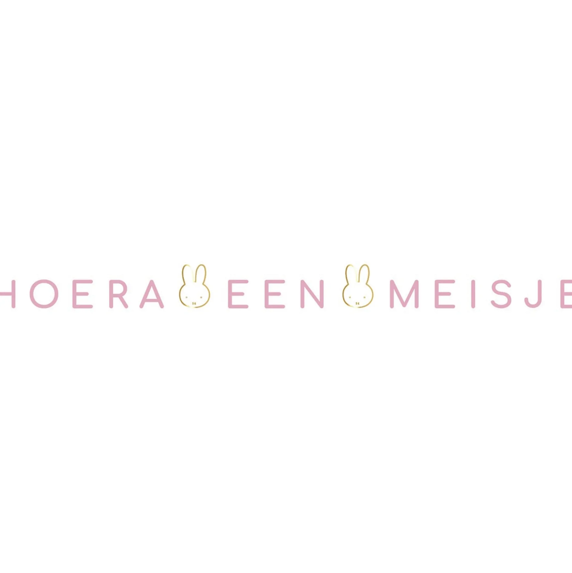 Feestartikelen*Haza original Nijntje hoera een meisje slinger Pink