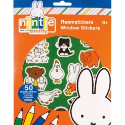Puzzels & Spellen*Nijntje raamstickers Multi