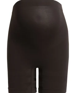Slips*Noppies zwangerschapsshort seamless lang  effen zwart Black