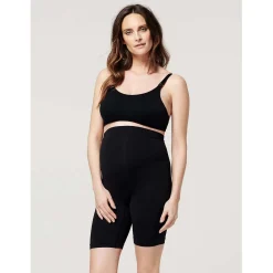 Slips*Noppies zwangerschapsshort seamless lang effen zwart Black