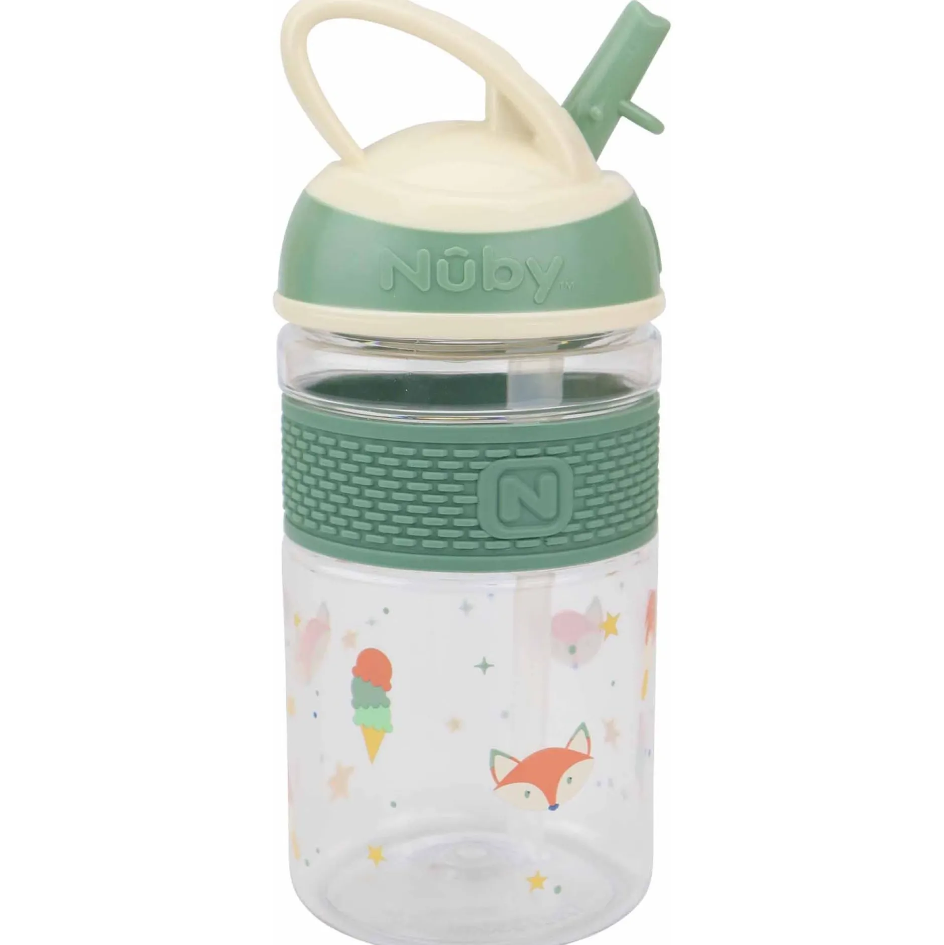 Drinkbekers*Nuby 2in1 beker zachte tuit groen