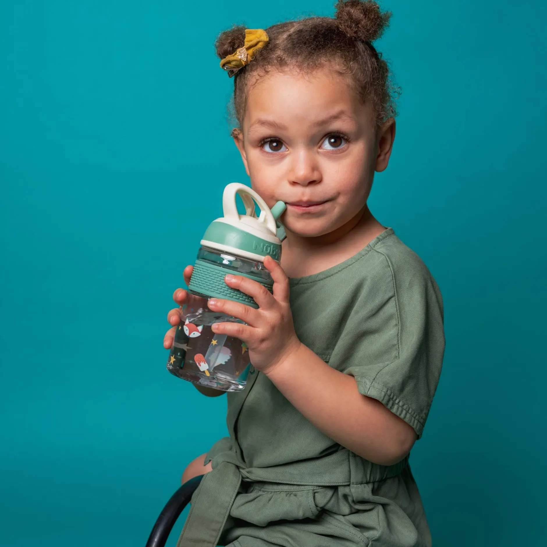 Drinkbekers*Nuby 2in1 beker zachte tuit groen