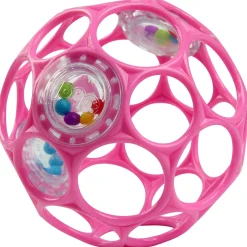 Rammelaars*Bright Starts Oball Rattle - ronde rammelaar Pink
