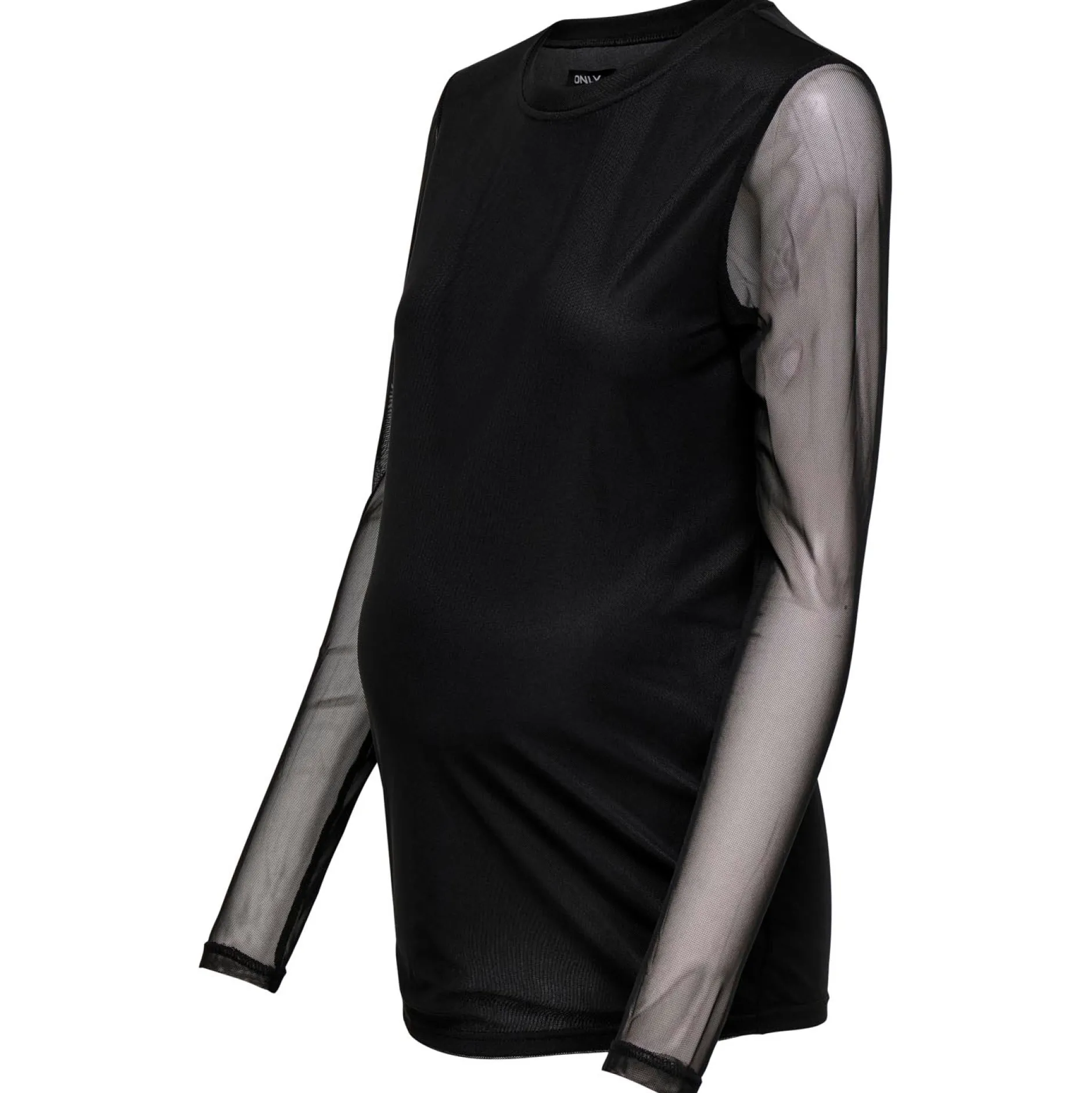 Shirts & Tops*Only Maternity ONLY zwangerschaps T-shirt lange mouwen effen zwart Black