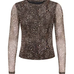 Shirts & Tops*Only Maternity ONLY zwangerschaps T-shirt lange mouwen dierenprint bruin Orange Brown
