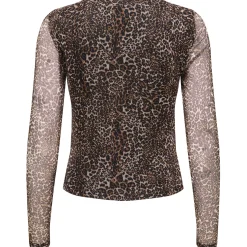 Shirts & Tops*Only Maternity ONLY zwangerschaps T-shirt lange mouwen dierenprint bruin Orange Brown