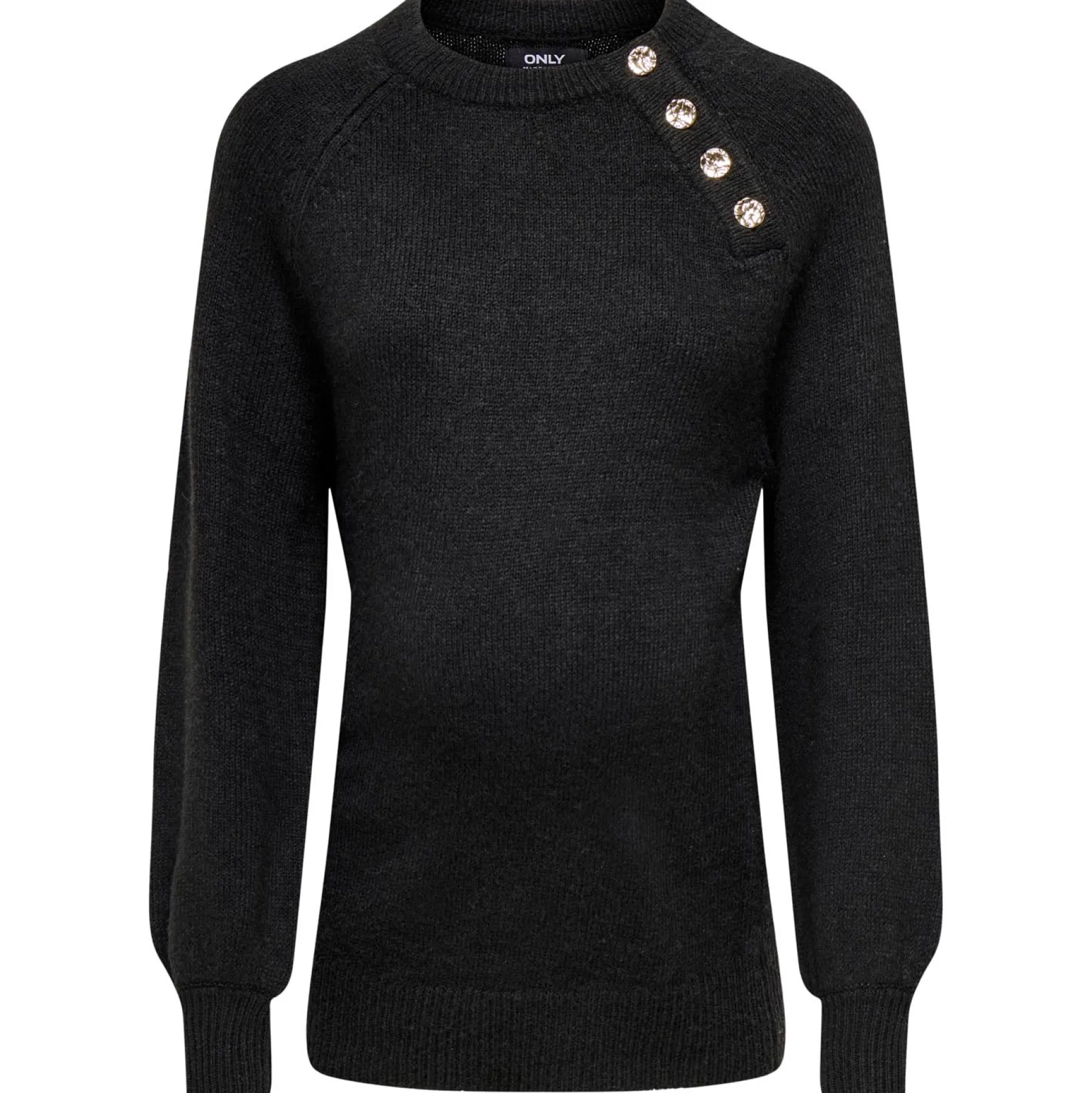 Truien & Vesten*Only Maternity ONLY zwangerschapstrui lange mouwen effen zwart Black