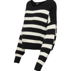 Truien & Vesten*Only Maternity ONLY zwangerschapstrui lange mouwen strepen zwart Black