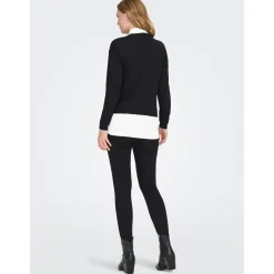 Truien & Vesten*Only Maternity ONLY zwangerschapstrui lange mouwen effen zwart Black