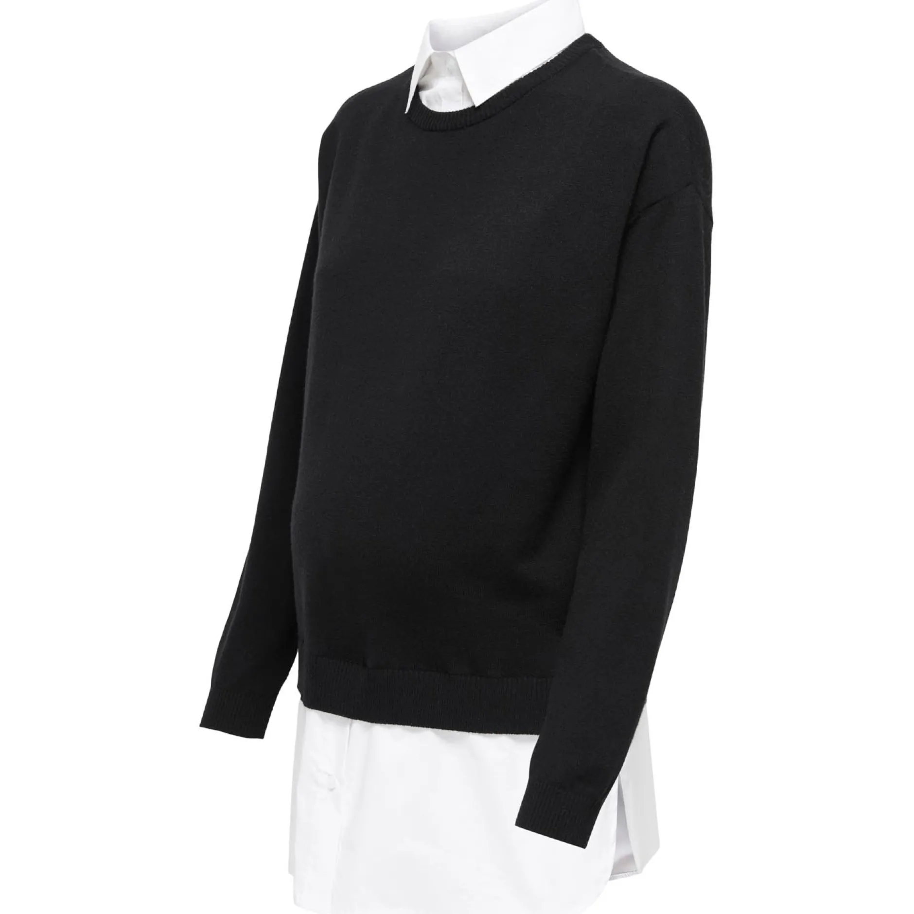 Truien & Vesten*Only Maternity ONLY zwangerschapstrui lange mouwen effen zwart Black