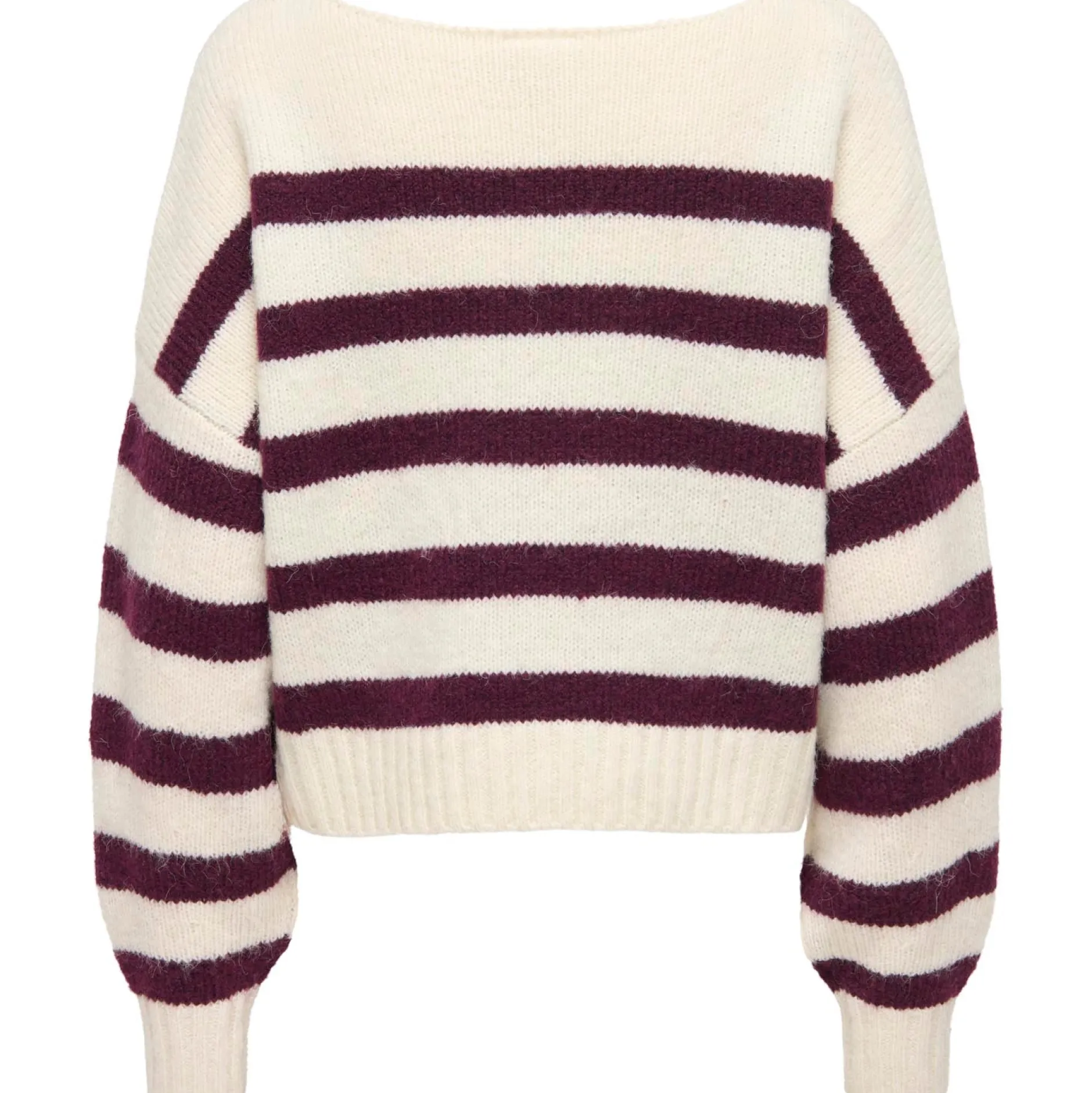 Truien & Vesten*Only Maternity ONLY zwangerschapstrui lange mouwen strepen paars Dark Mauve Pink