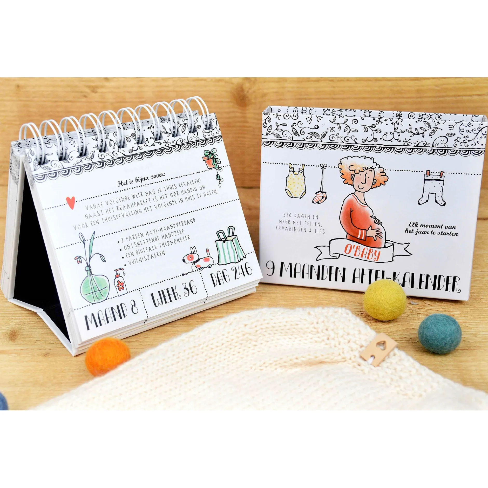 Boeken Voor Ouders*Boeken Pauline oud 9 maanden aftelkalender Multi