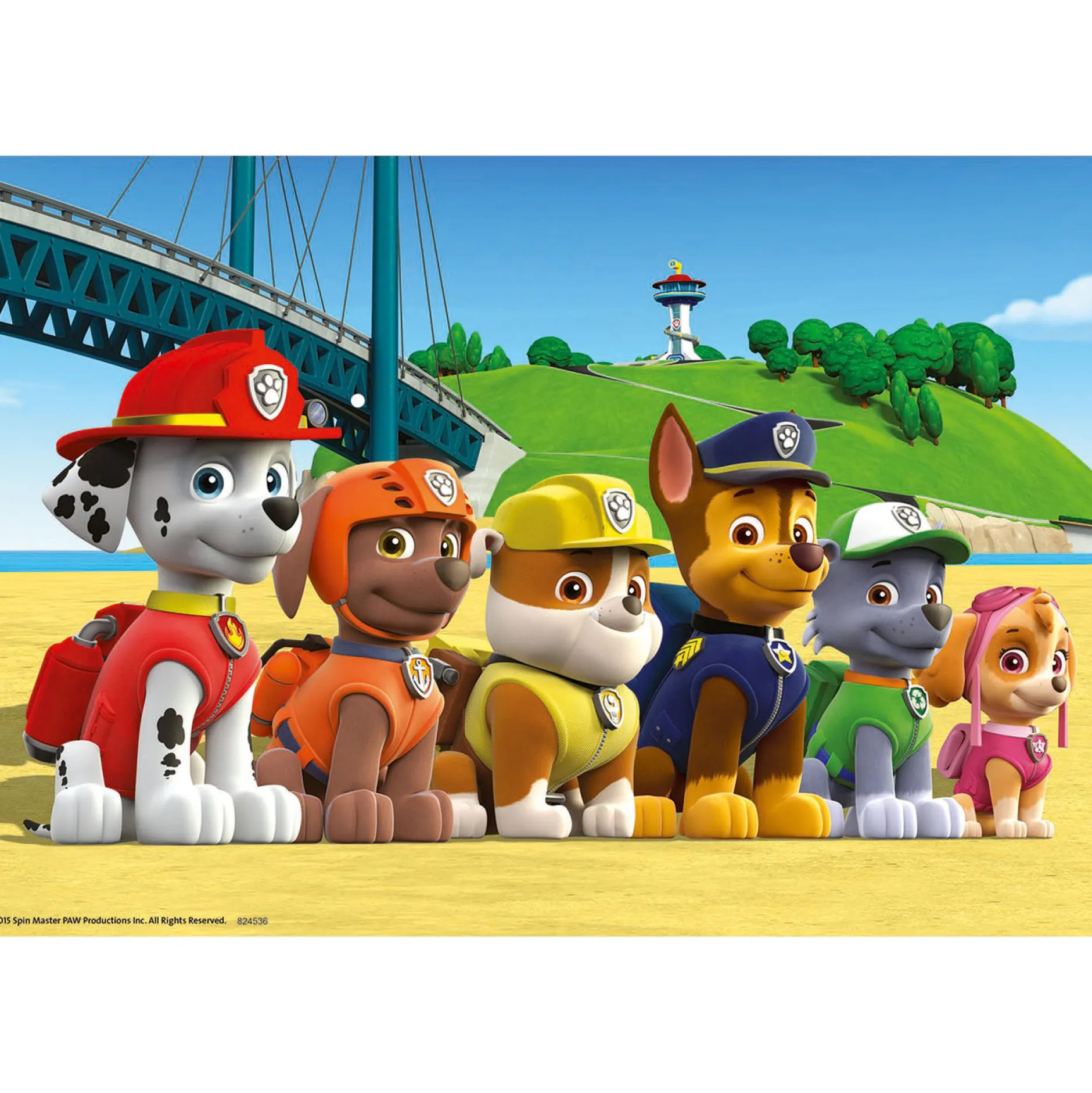 Puzzels & Spellen|Puzzels*Paw Patrol dappere honden puzzel 2x24st Multi