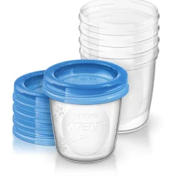 Borstkolf Accessoires|Borstvoedingszakjes & -Flesjes*Philips Avent 5 bewaarbekers 180ml