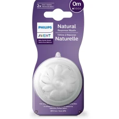 Flesspenen*Philips Avent Natural Flesspeen 0M transparant