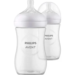 Flesjes*Philips Avent Natural fles 260ML Duopack transparant