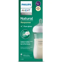 Flesjes*Philips Avent Natural glazen fles 240ML transparant