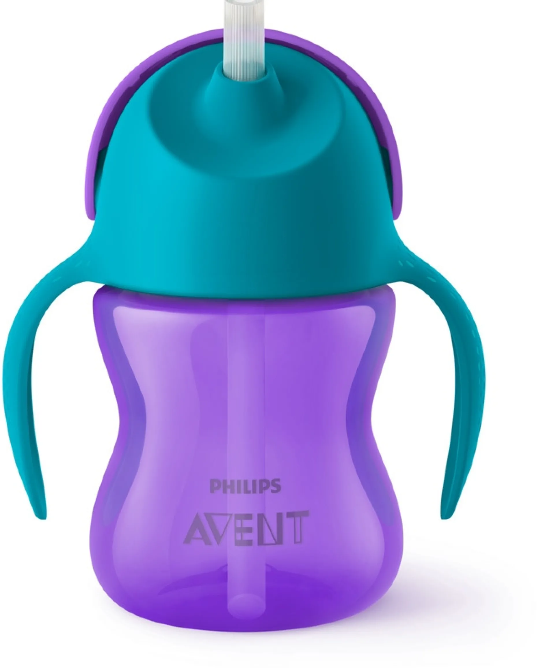 Drinkbekers*Philips Avent rietjesbeker 200ml 9+ maanden paars